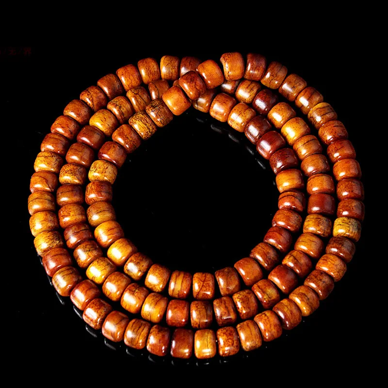 Folk- Bone 108 Per Bracelet Tibetan-Style Cow Horn  Unisex, Buddhist Prayer Bead