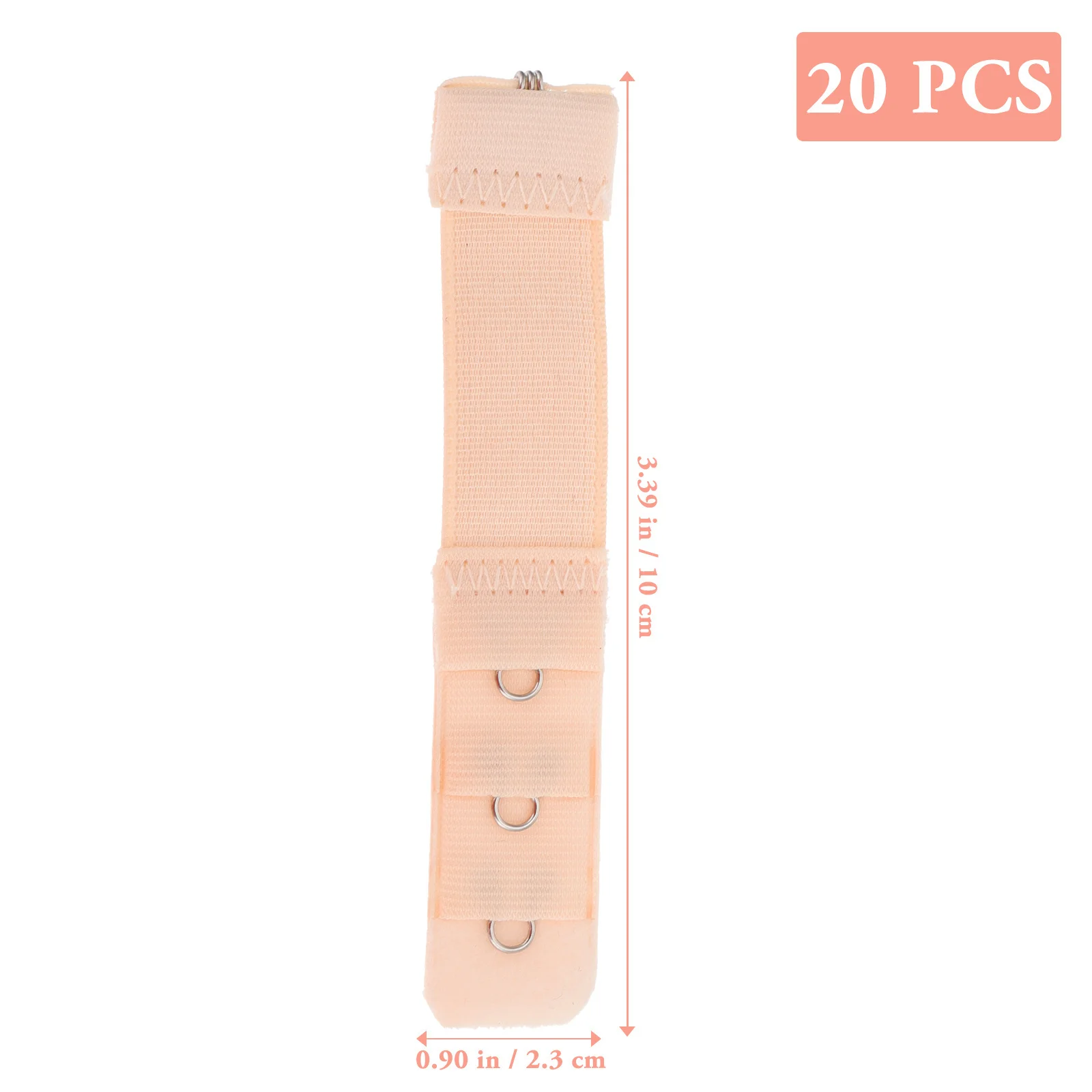 Extensions élastiques pour femmes, 20 pièces, 1 ou 3 rangées, bande extensible, fournitures de soutien-gorge confortables, fournitures de soutien-gorge adaptées, accessoires de sous-vêtements