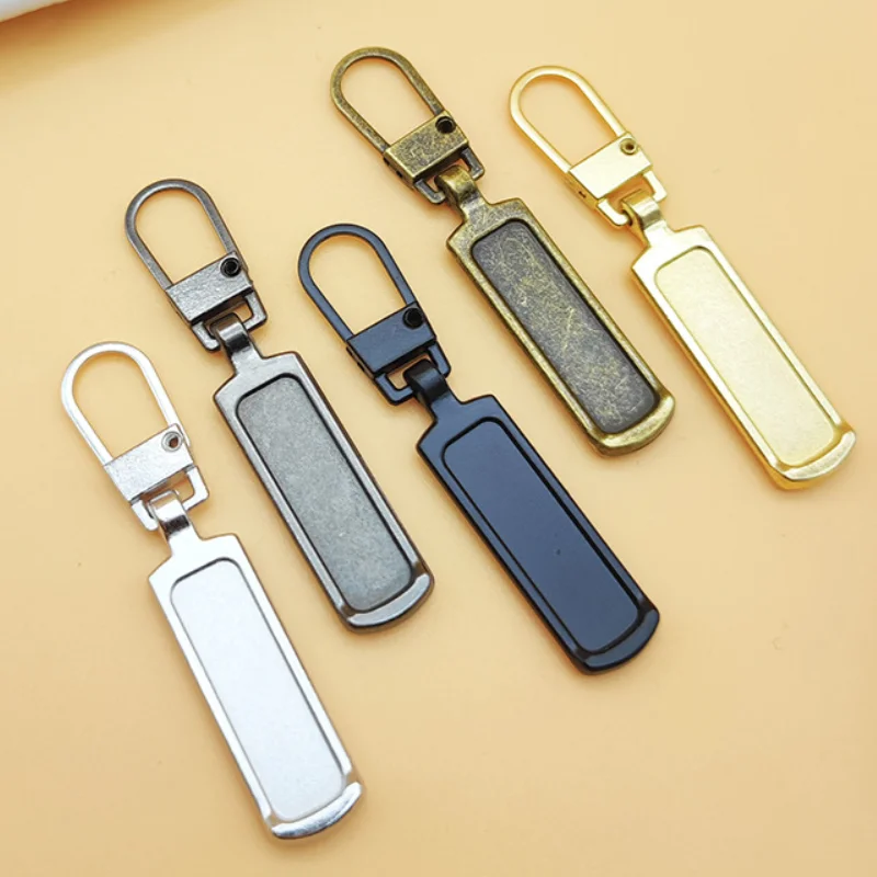 5 sztuk odpinany metalowy zamek błyskawiczny ściągacze na suwak suwaki głowy zamki zestawy naprawcze Zipper Pull Tab DIY torby do szycia dół kurtki