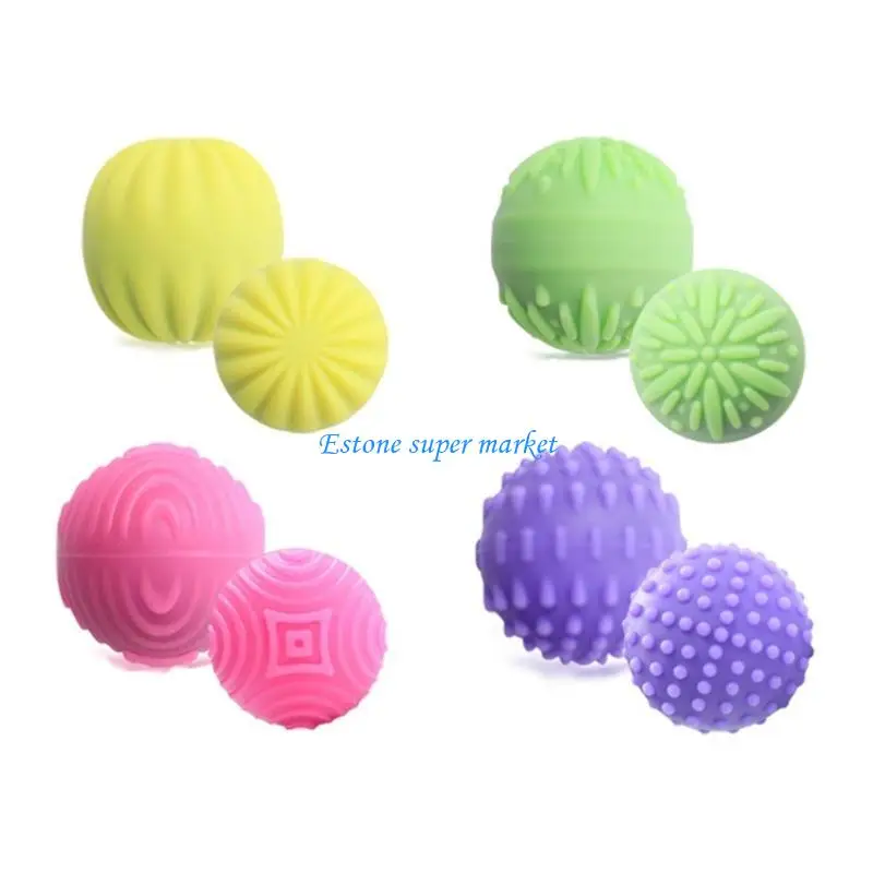090B 4pcs Tactilely Balls Toy with Silicone Shell for Calming Sensory Office and Student Hand Release Relaxing Toy