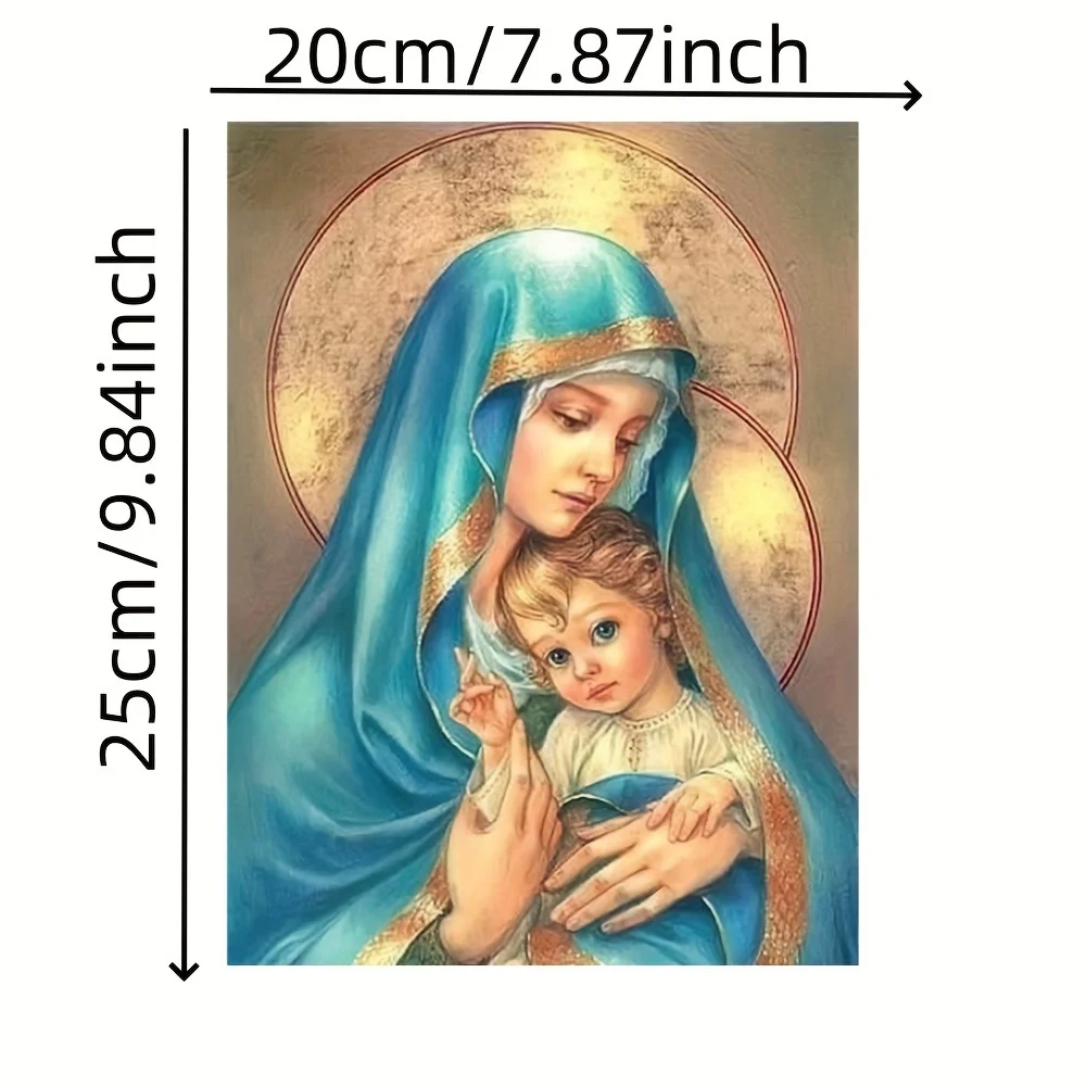 1 Christian Jesus Christ Saint 5D Mosaic Artificial Diamond Painting DIY Art Home Decorative Painting Kit