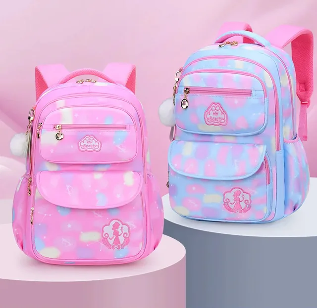 Children Girl Backpack School Bag Pink For Kid Child Teenage Schoolbag Primary Kawaii Cute Waterproof – view 1