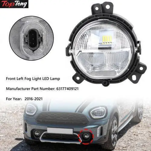 

Front Bumper Left Fog Light 63177409121 For BMW Mini Countryman F60 2016-2021