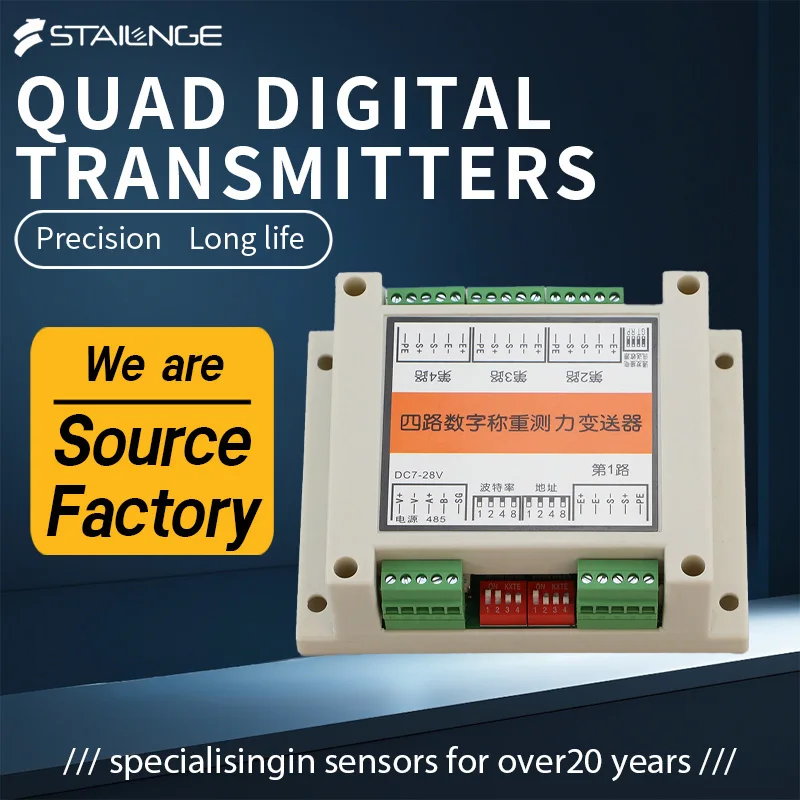 

Four Channel Digital Weighing Transmitter High Speed RS485 Signal Conversion for Weighing Sensor Measuring or Force System
