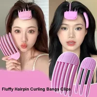 2pcs Fluffy Hairpin Curling Bangs Clips Hair Roots Volumizing Hair Clips Set Women Curling Fixed Clip Fashion Volume Hair Roller