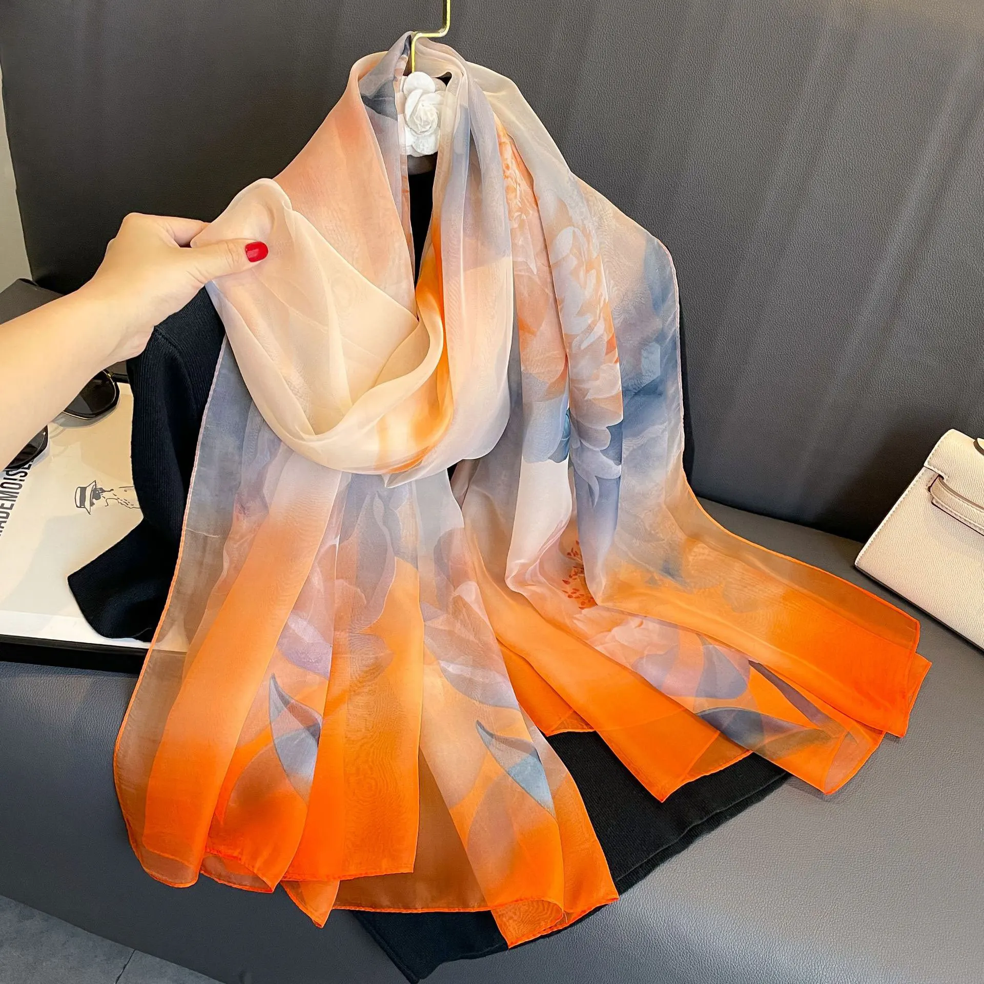 Foulard de Plage pour Femme, Grand Châle, Hijab, Bandeau de Sauna, Bandana, Nouvelle Collection Été