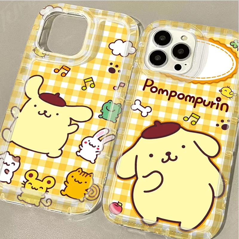 Saniro Pom Purin Case for Samsung Galaxy A15 A55 A05 A05S A14 A24 A13 A23 A73 A12 A22 A32 A52 A52S A72 A31 A51 A71 Silicone Capa