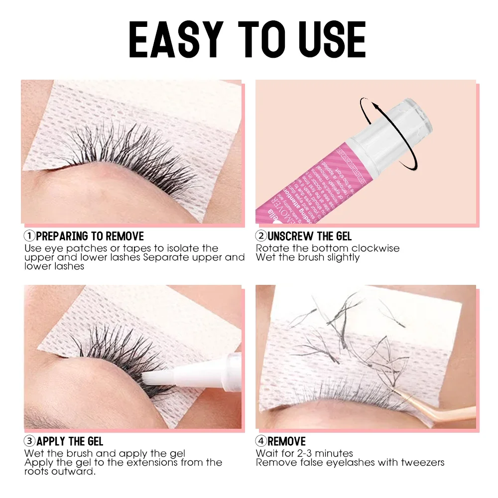 THINKSHOW 5g Wimpers Lijm Remover Brush Pen Niet-irritatie Lijm Remover Wimper Extension Cleaner Makeup Tools