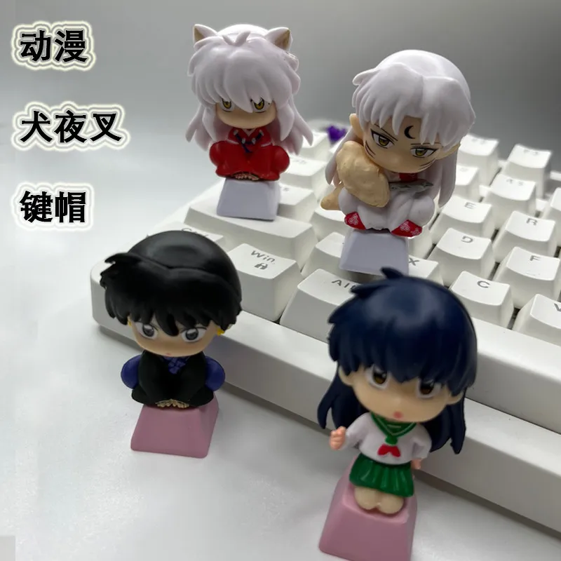 

New Three-dimensional Inuyasha Sesshomaru Keycap Personalized Anime Peripheral Single Cute Girl Pink Mechanical Keyboard Keycap