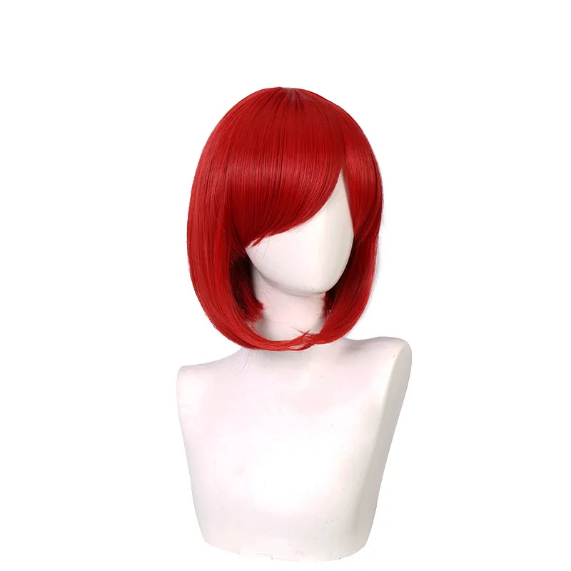 Nouveau Danganronpa V3 Dream Land Secret enfant Cosplay perruque, vin rouge BOBO tête Anime perruque