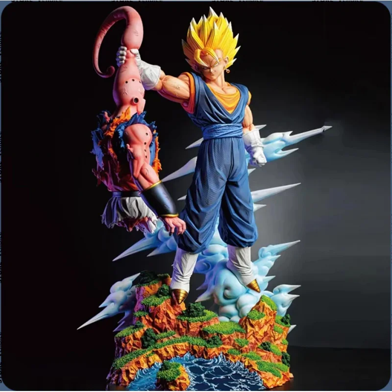 

Dragon Ball Super Super Saiyan Goku vs. Majin Buu Figurine, Goku Anime Figure, 31cm Statue, Collectible Model, Toy