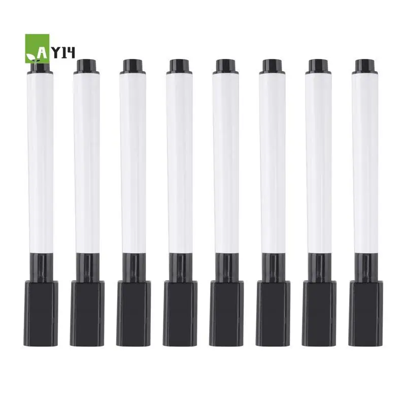 ay14-100-pieces-magnetic-dry-erase-markers-whiteboard-black-dry-erase-markers-with-rubber-cap-fine-tip-dry-erase-markers
