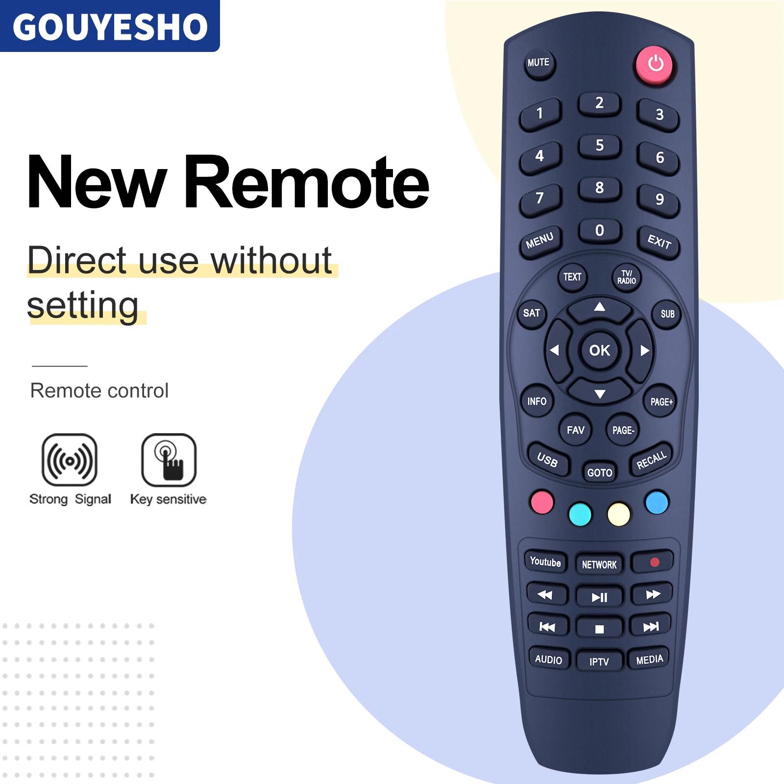 New Remote Control for HITECH BOX Hitechbox 9000 9200 and 9900