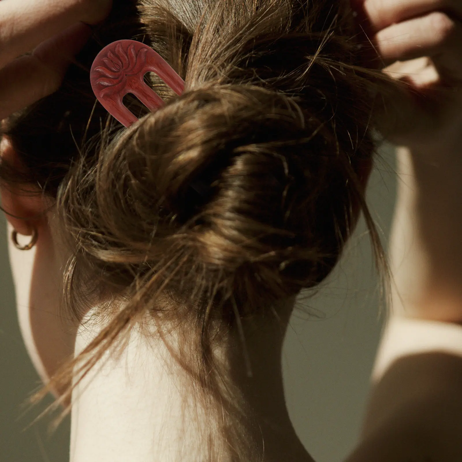 

Retro Vintage Wooden Hairpin Chinese Traditional Hair Fork For Women Elegant Thick Long Hair Stylish Bun Hairpinhair Sticks