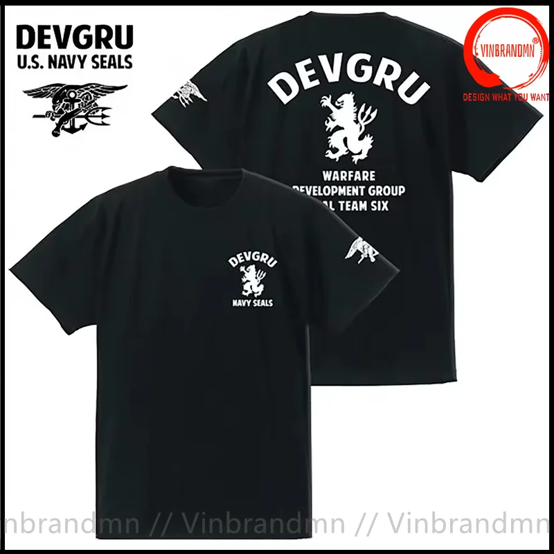 Devgru Navy Seals Team 6 T Shirt Men US Military Army Summer Fashion Casual T-Shirt Men's Streetwear Hip Hop Leisure Tee Shirt