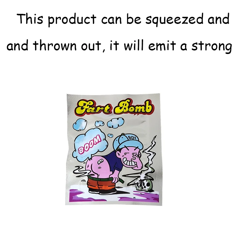 Funny stink bag toys, quirky little things to prank friends for entertainment, can emit a huge odor with just a pinch and throw