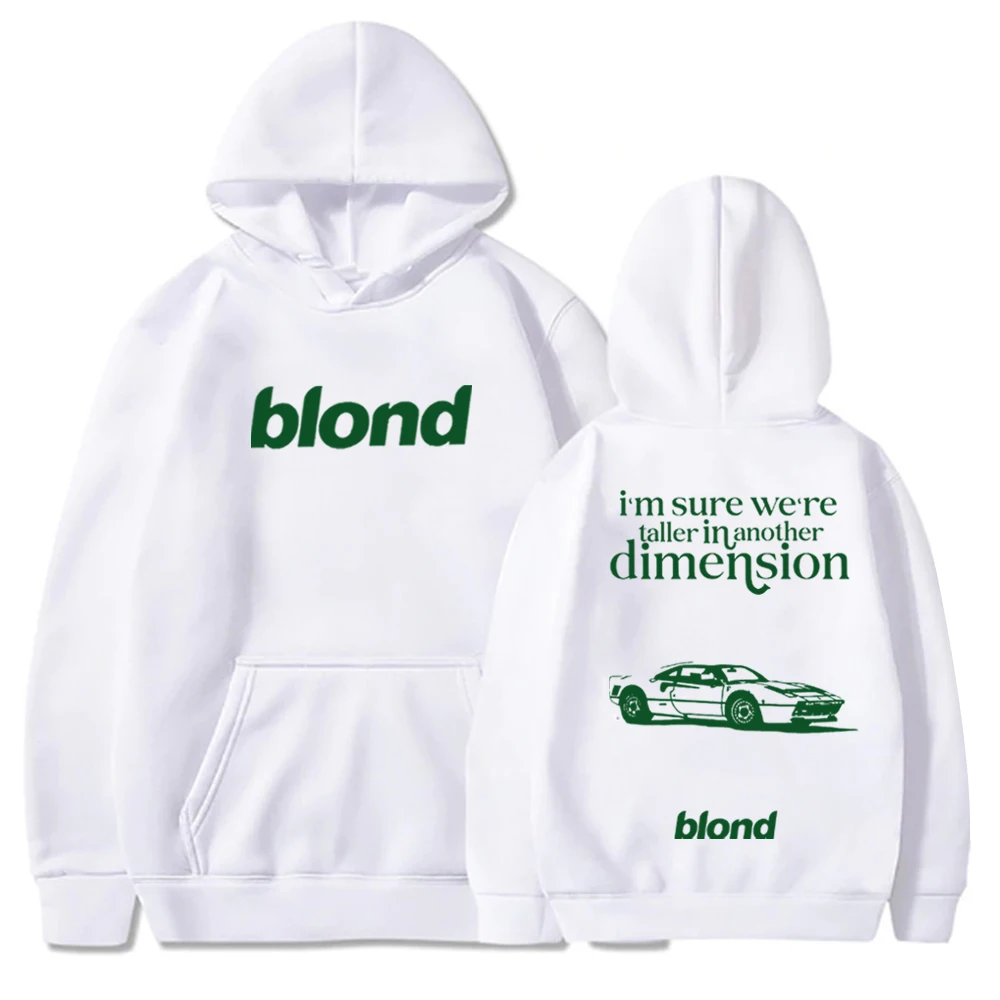 Frank Ocean Blond Album Hoodie Frank Ocean White Ferrari Music Women Men Harajuku Long Sleeve Sweatshirts