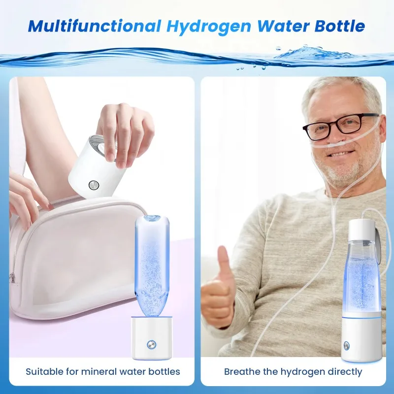Best Portable H2 Hydrogen Water Generator – USB Rechargeable Ionizer Cup for Daily Health | Hydrogen-Rich Drinking Bottle