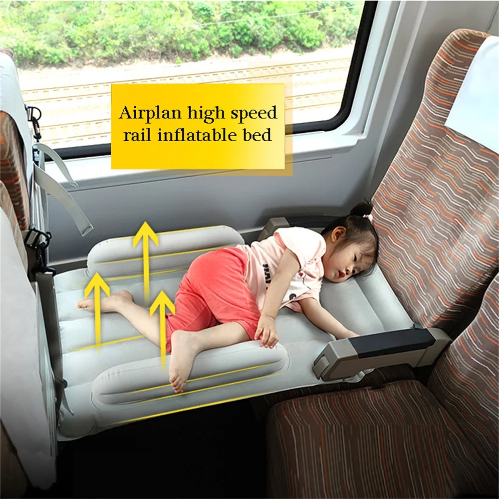 Baby Child Inflatable Mattress Air Bed Long Distance Teavel Car Plane High Speed Rail Travel Self Driving Rear Sleep Artifact