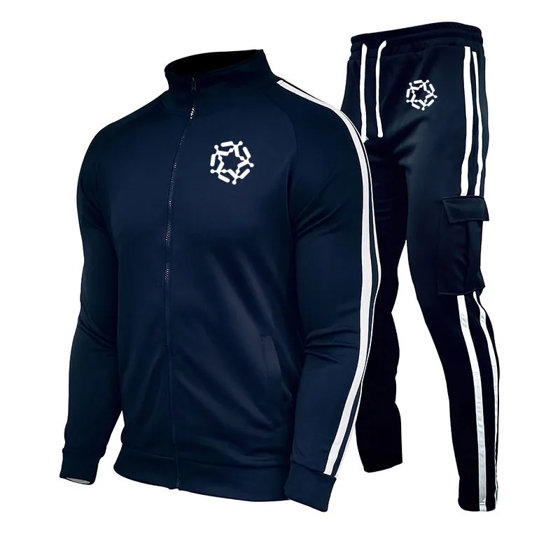 

Y2K Tracksuit Men Zipper Jacket Trackpants 2 piece Sweat Suits Men Spring Tracksuit Men Trainning Sport Suits Jogging Sportswear