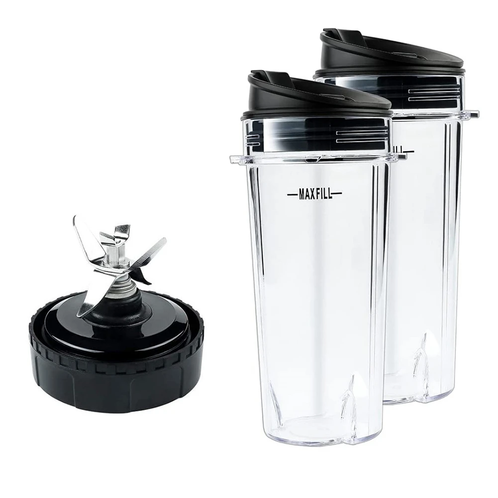 Parti di ricambio per lame estrattore a 6 alette per frullatore Nutri Ninja BL770 BL780 BL660, set di tazze monodose da 16 Oz CALDO
