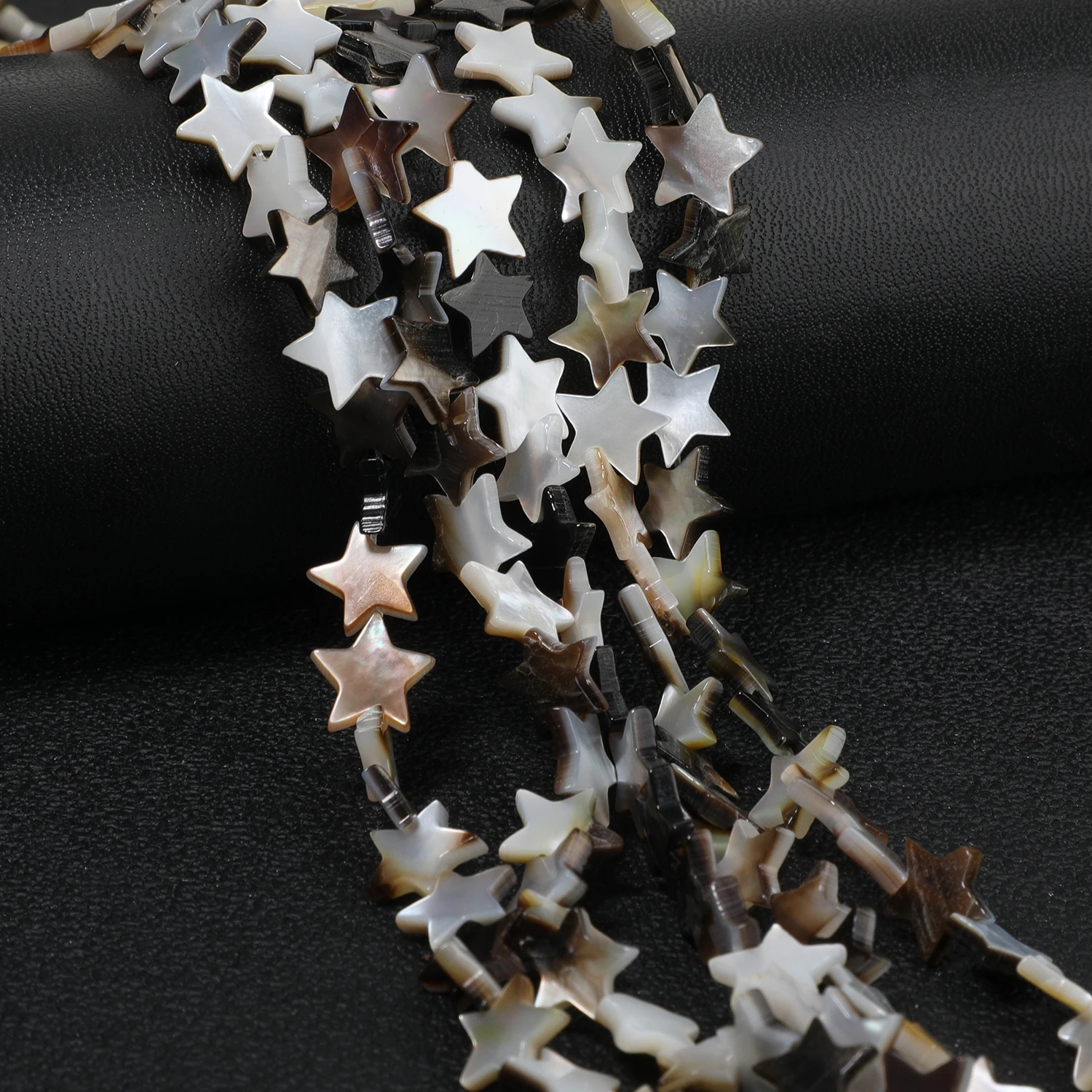 10mm 40pcs Pentagram Shell Beads, Loose Spaced Beads, Jewelry Making, DIY Pendants, Necklaces, Earrings, Jewelry Accessories