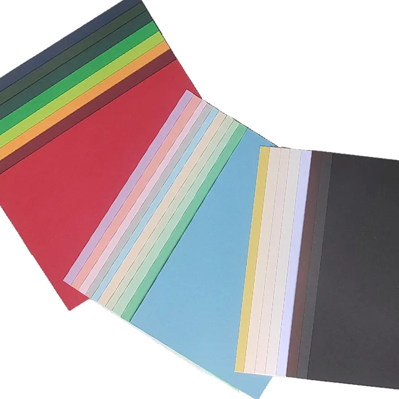 Arcobaleno 2 lati cartoncino colorato carta fai da te 250gsm per burattini artigianato Origami Scrapbooking decorazioni per feste divertenti carte pieghevoli