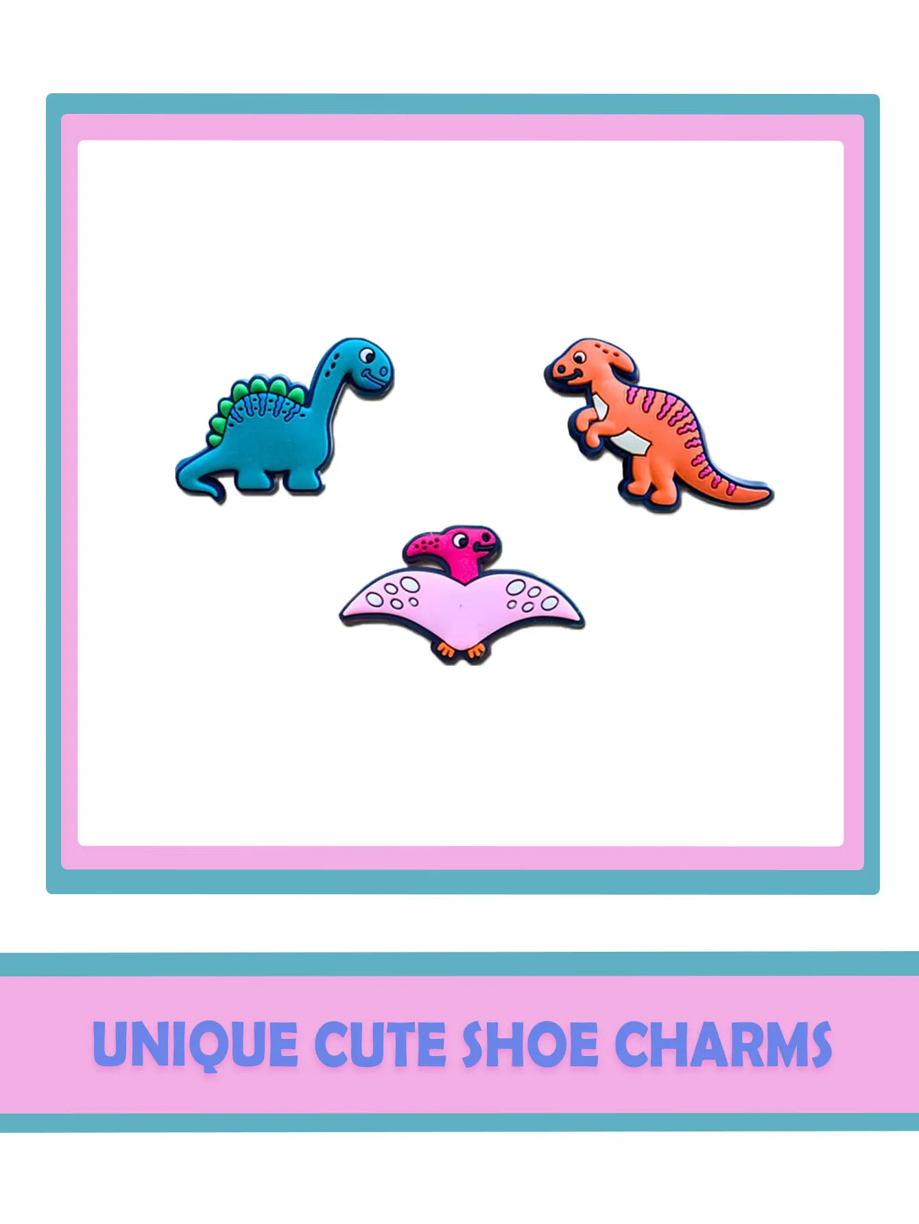 15Pcs Dinosaur Series Shoe Charms For Shoe Key Chain Sandals Beach Bags, PVC DIY Shoe Decorations Accessories Shoes Pin