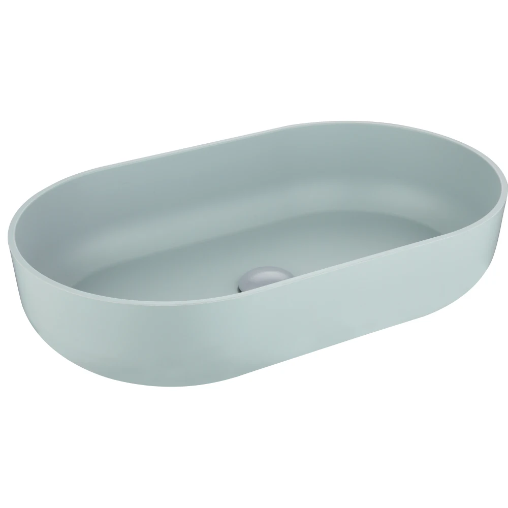 

Modern Oval 24"x14" Above Bathroom Vessel Sink, Bathroom Sink for Lavatory Vanity Cabinet