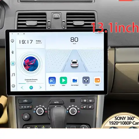 Android16 13 inch Screen For VOLVO XC90 2004 - 2013 Car Radio Multimedia Video Player Navigation GPS No 2Din 2 Din DVD