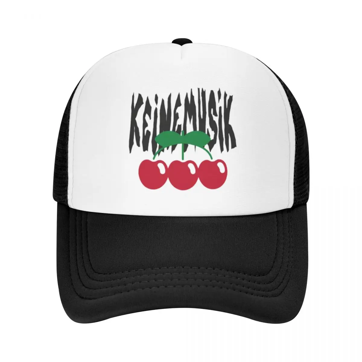 

Black Keinemusik Red Cherry Travel Mesh Baseball Caps Women Pachas Unisex Male Beach Sunscreen Hats Hip Hop Trucker Cap