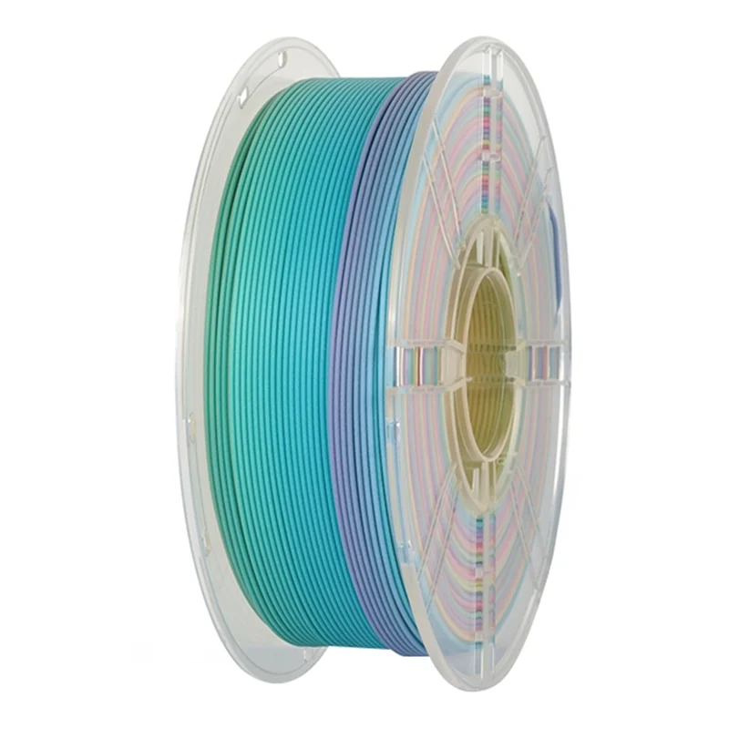 AT51-1Kg ماتي PLA قوس قزح خيوط 1.75 مللي متر طابعة ثلاثية الأبعاد متعدد الألوان التدرج جديد منخفض اللمعان تغيير اللون PLA