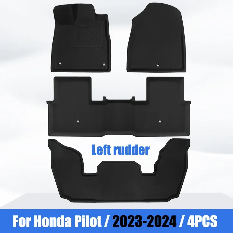 Auto Vloermatten Voor Honda Piloot 2023 2024 Waterdichte Antislip Voetpad Xpe Auto Tapijt Cargo Voering Kofferbak Matten