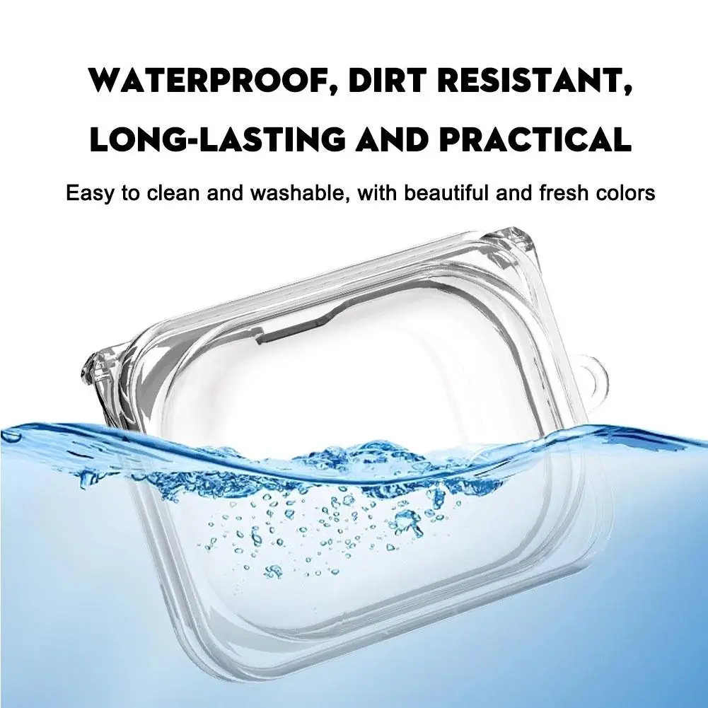 For Nothing Ear Case Cover Clear Designed Protective Shockproof Transparent Accessories Cover Carabiner Case TPU With N5U0