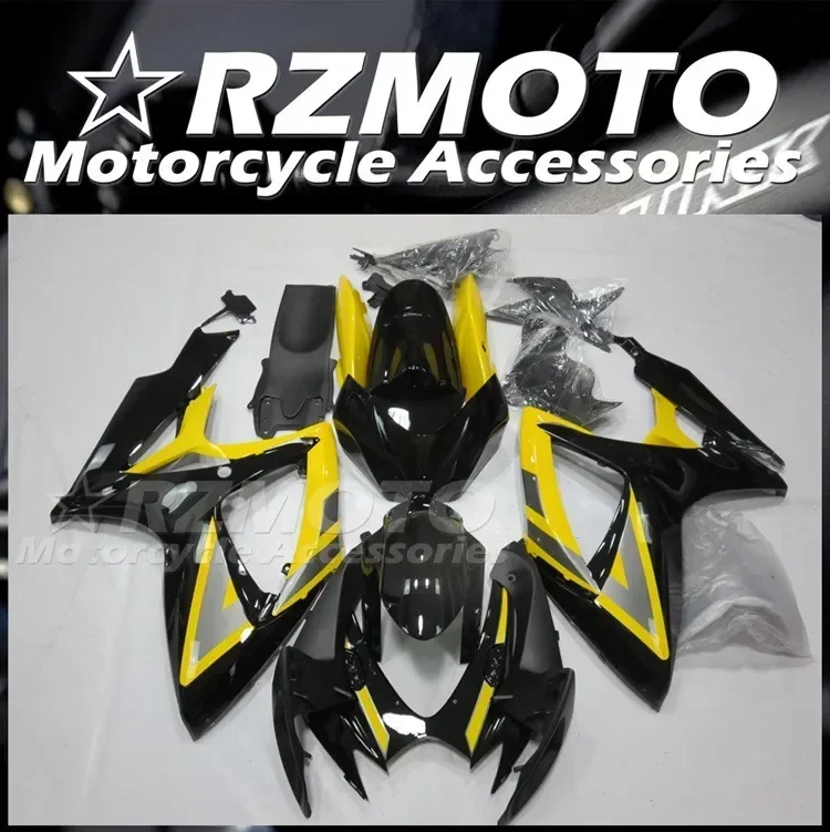 

Injection Mold New ABS Motorcycle Fairings Kit Fit for Suzuki GSX-R 600 750 K6 2006 2007 Bodywork Set Yellow Black