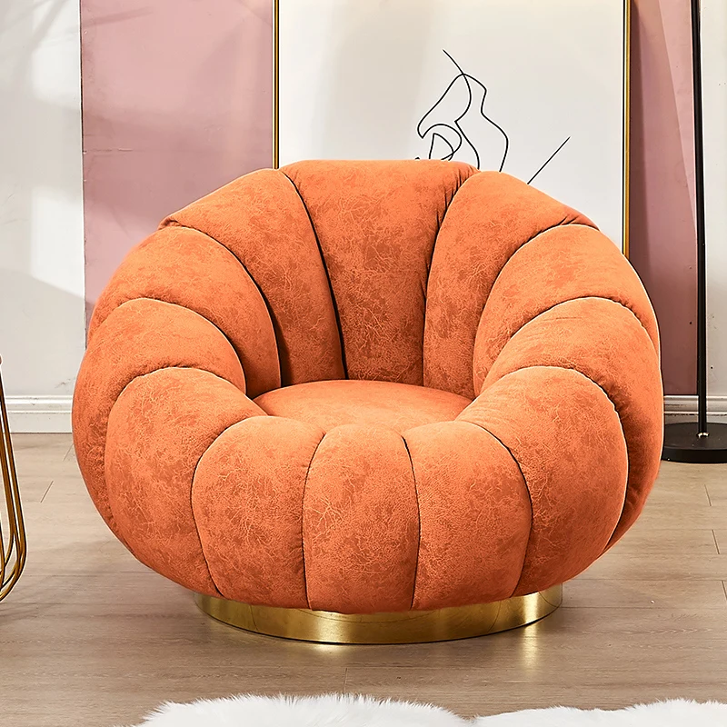 YL Lazy Sofa Pumpkin Chair Tatami Single Backrest Lovely Bedroom Balcony Leisure Small Recliner