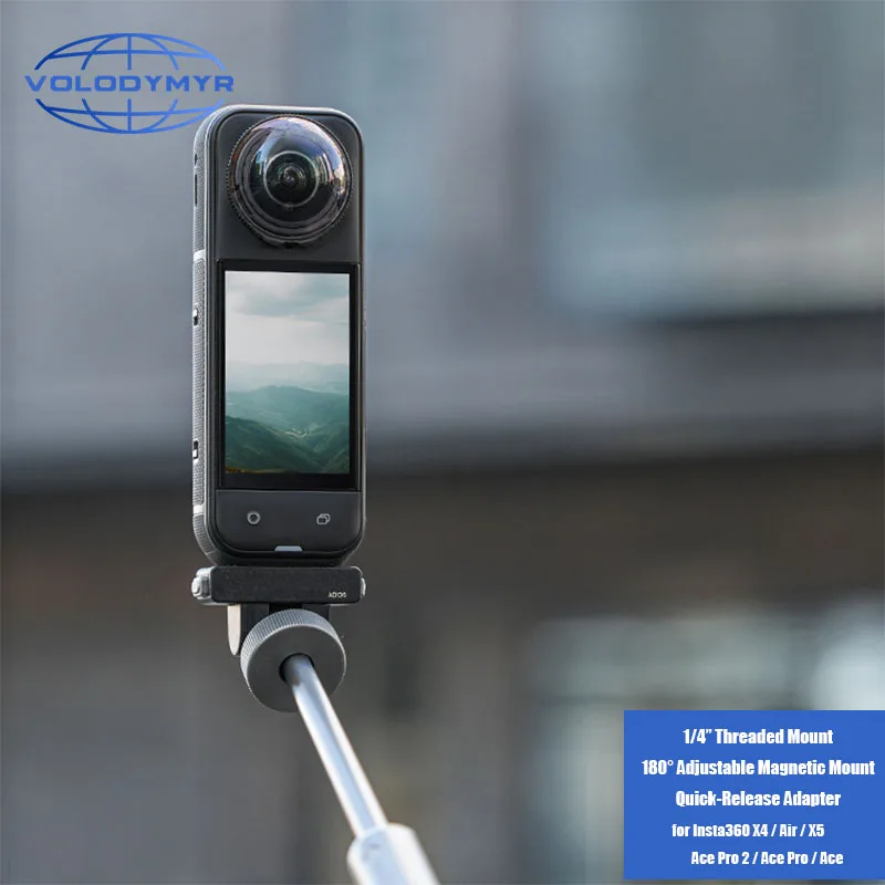 

VOLODYMYR Insta360 X4 Air/X5/Ace/Ace Pro 2/1 Adjustable Magnetic Adapter/Ace/Pro2/1 Quick Release Accessories