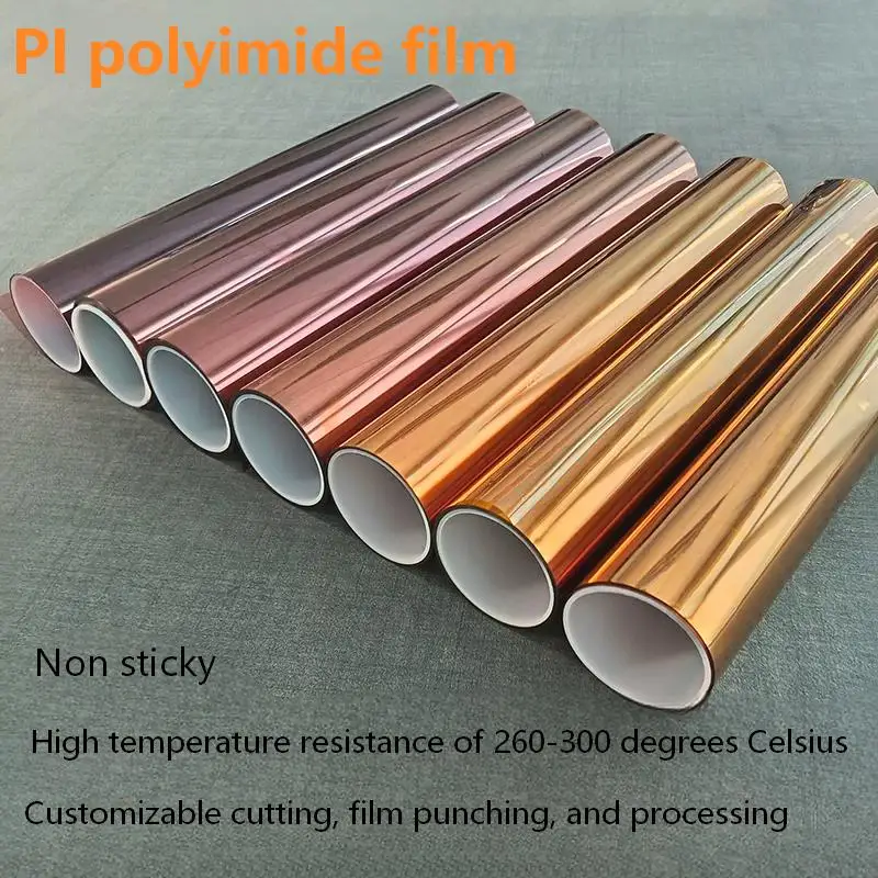 Polyimide PI Film, Gold Finger High Temperature Film, Non-adhesive, High Temp & Voltage Resistant, Scratch Proof Insulation Film
