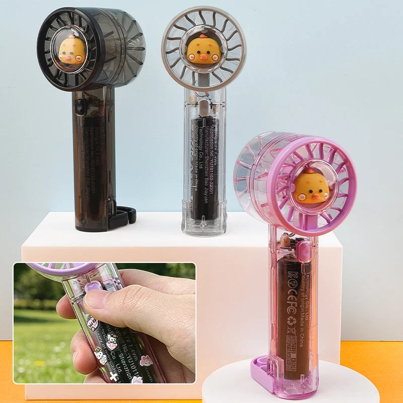 Transparent Handheld Eyelash Fan Cute Mini Rechargeable Lash Glue Dryer Fan For Eyelash Extension Beauty Salon Outdoor Travel