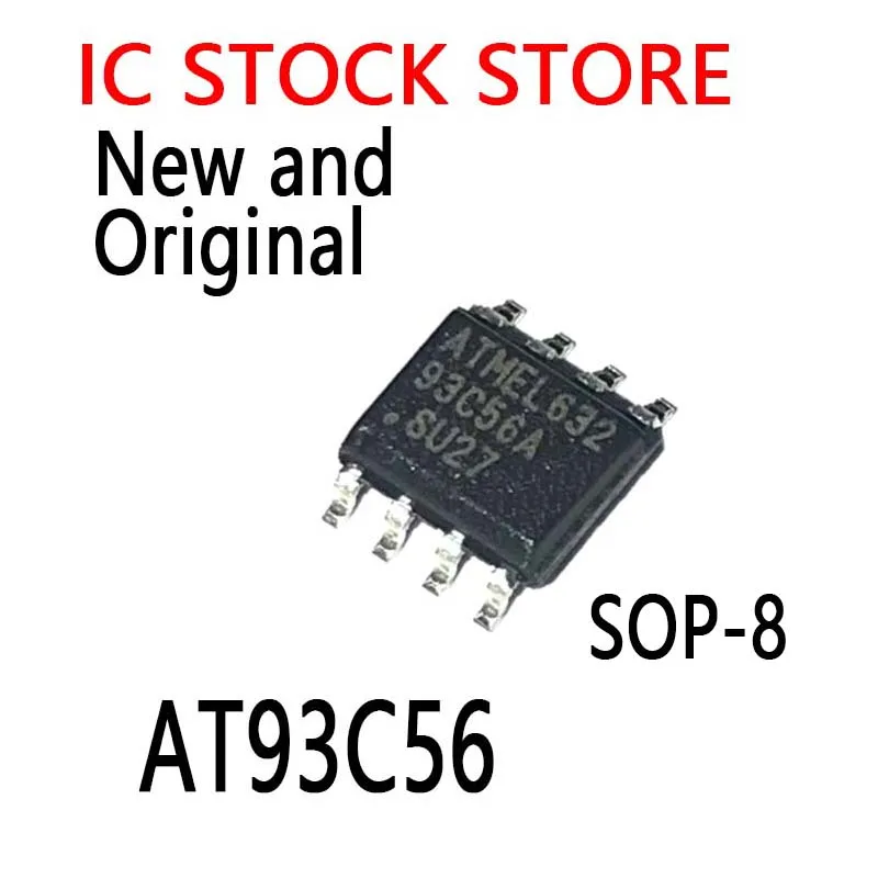 10PCS New and Original  SOP-8 93C56  EEPROM (256x8)/(128x16) 2K  AT93C56