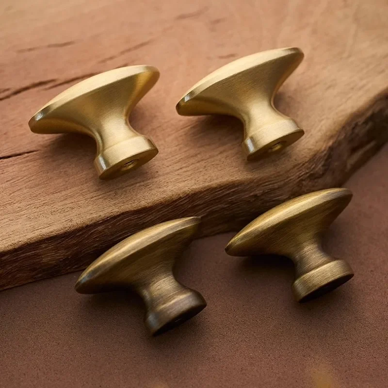 Antique Brushed Kitchen Cupboard Knobs Cabinet Storage Handles Solid Drawer Knobs Furniture Hardware Wardrobe Closet Door Pulls