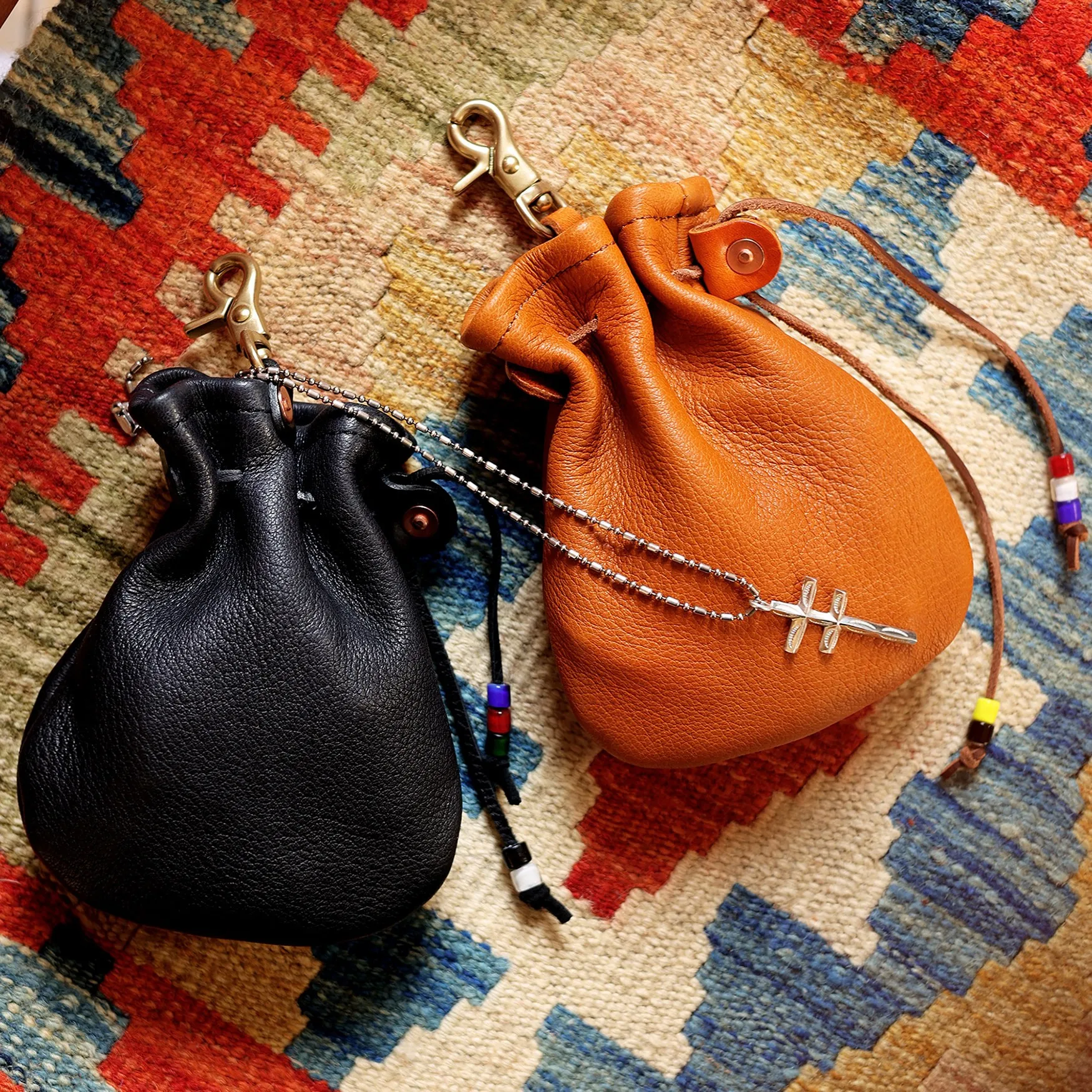 vintage-top-layer-deerskin-leather-handmade-hanging-pouch-for-men-genuine-leather-edc-coin-purse-drawstring-small-earphone-case
