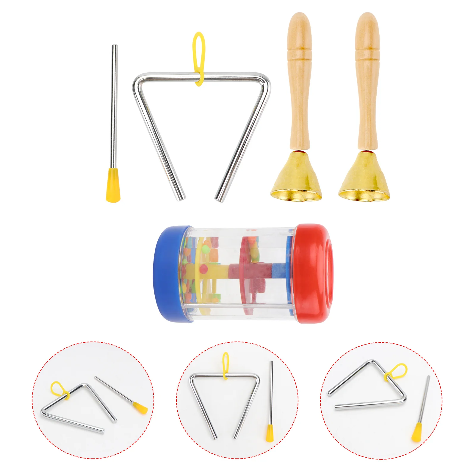 1 set 1 set Baby Shaker Baby Handbel Muzikaal Speeltje Vroeg Educatief Cadeau Regendruppels Buis Rammelaar Muzikale Verlichting