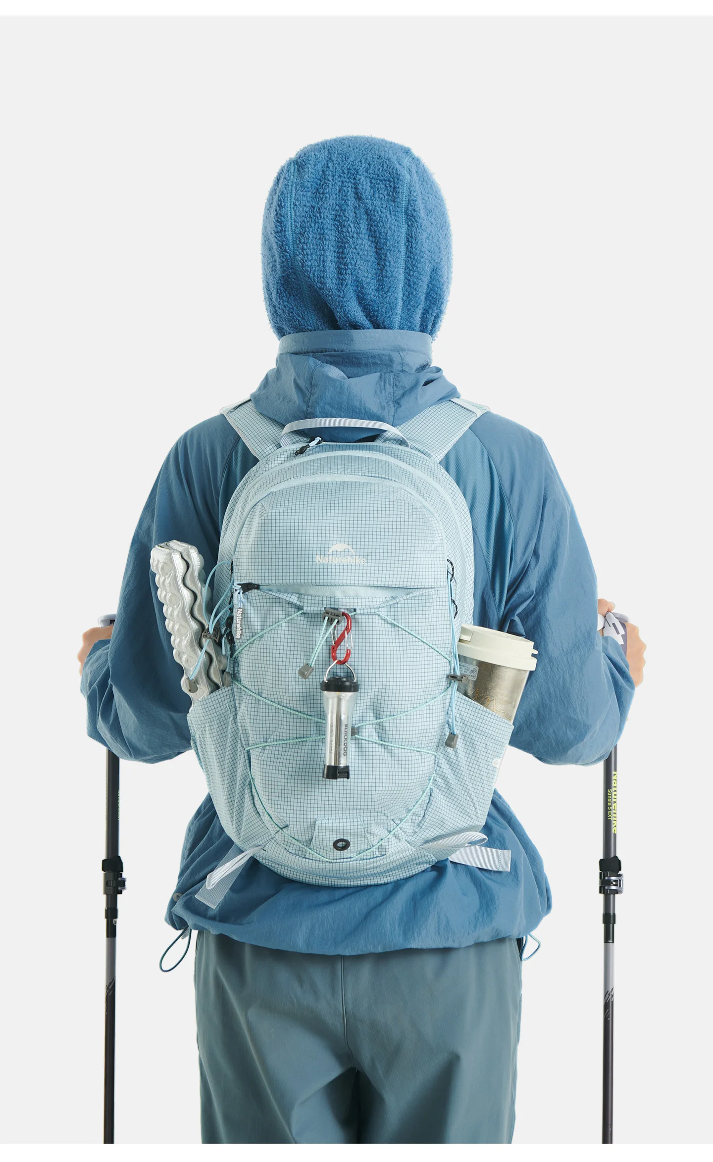 Naturehike 20L Freizeitrucksack, leicht, für Outdoor-Klettern, Trekking, Reisen, großes Fassungsvermögen, Trinkblase-Fach – Detail 18