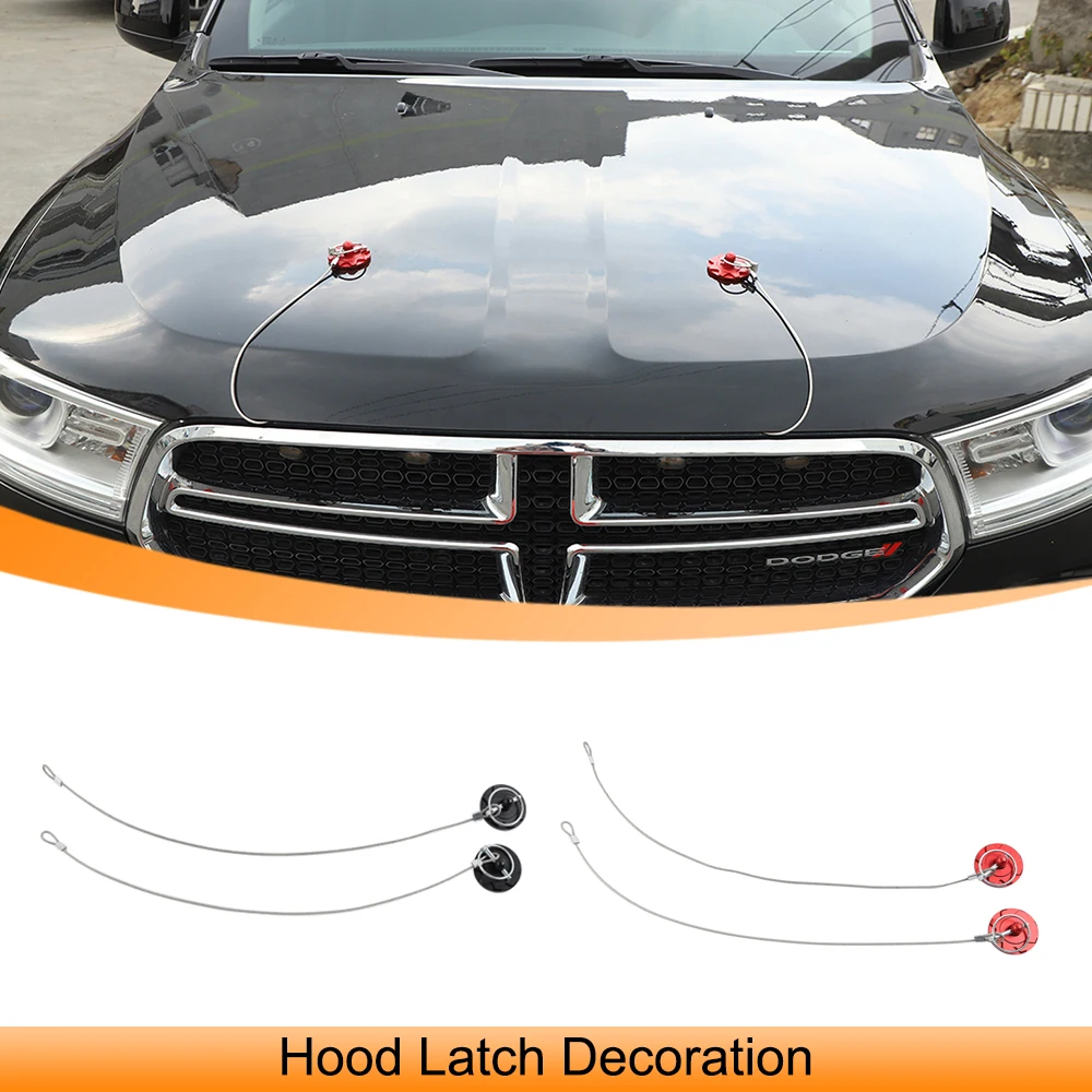 

Car Front Hood Latch Catch Decoration Cover Protect Trim for Dodge Charger/Challenger/Durango Engine Lock Exterior Accessories