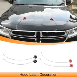 Car Front Hood Latch Catch Decoration Cover Protect Trim for Dodge Charger/Challenger/Durango Engine Lock Exterior Accessories