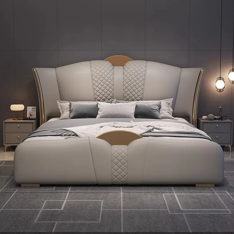 Modern Luxury Bedroom Furniture Soft Up-holstered Beds king Bed Double Bed Frame Set Soft Princess Classic Latest  Designs 2025