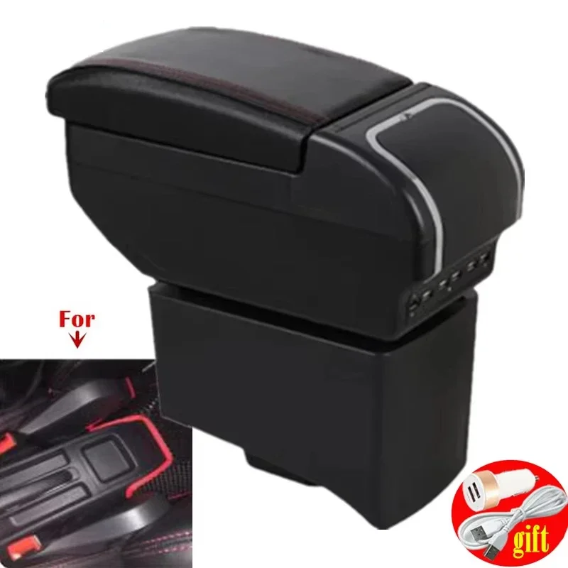 

Car central armrest box For Volkswagen VW Vento Polo V 2009-2020 Polo Vivo Car Armrest box Storage box Retrofit car accessories