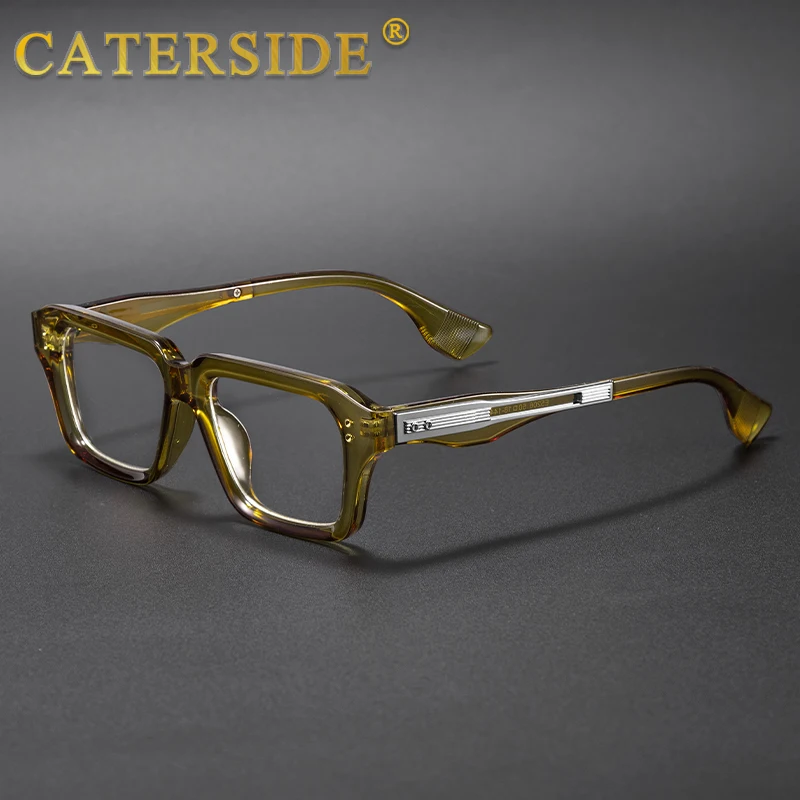 CATERSIDE Neue Vintage männer Optische Brillen Rahmen Marke Einzigartige Tempel Design Luxuriöse frauen Anti Blau Licht Lesebrille – Detail 1
