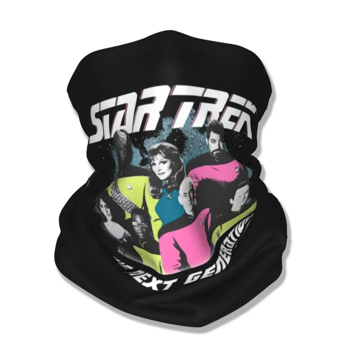 Stars Treks Generation Neon Bandana Neck Gaiter Printed Face Scarf Multifunctional Cycling Scarf Running Unisex Adult All Season